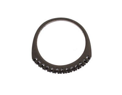Nialaya Black CZ Rhodium 925 Silver  Ring Black, EU44 | US3, EU47 | US4, EU49 | US5, EU52 | US6, EU54 | US7, EU56 | US8, feed-1, Nialaya, Rings - Women - Jewelry at SEYMAYKA