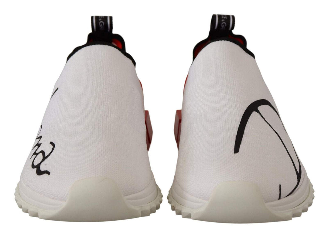 Dolce & Gabbana White Red Sorrento Sandals Sneakers #men, Dolce & Gabbana, EU39/US6, EU40/US7, EU44.5/US11.5, feed-1, Sneakers - Men - Shoes, White at SEYMAYKA