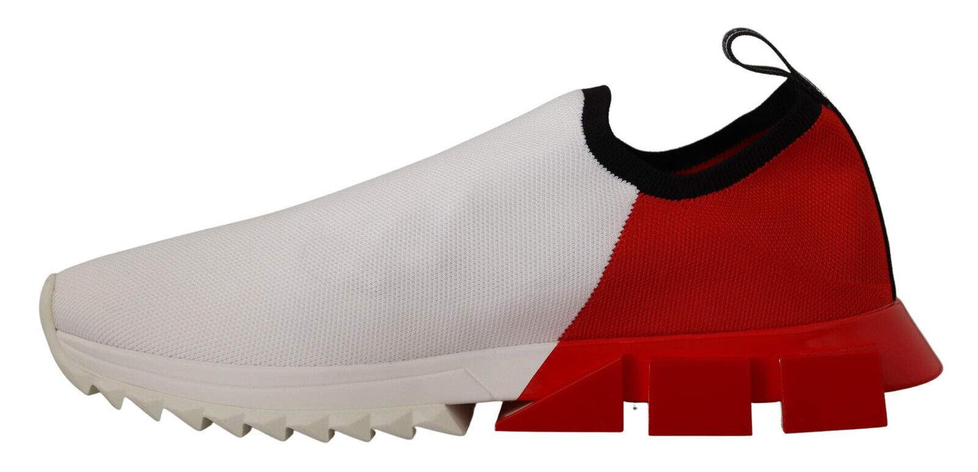 Dolce & Gabbana White Red Sorrento Sandals Sneakers #men, Dolce & Gabbana, EU39/US6, EU40/US7, EU44.5/US11.5, feed-1, Sneakers - Men - Shoes, White at SEYMAYKA