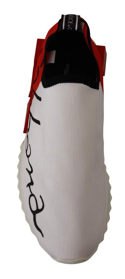 Dolce & Gabbana White Red Sorrento Sandals Sneakers #men, Dolce & Gabbana, EU39/US6, EU40/US7, EU44.5/US11.5, feed-1, Sneakers - Men - Shoes, White at SEYMAYKA