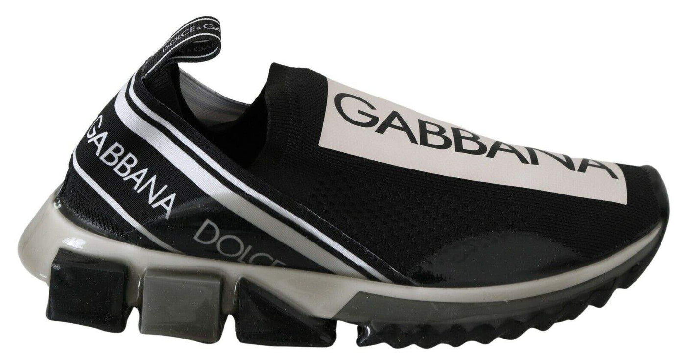 Dolce & Gabbana Black White SORRENTO Sport Stretch Sneakers #men, Black, Dolce & Gabbana, EU39/US6, feed-1, Sneakers - Men - Shoes at SEYMAYKA