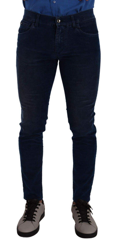 Dolce & Gabbana Blue Slim Fit Cotton Skinny Denim Trouser Jeans #men, Blue, Dolce & Gabbana, feed-1, IT48 | M, Jeans & Pants - Men - Clothing at SEYMAYKA