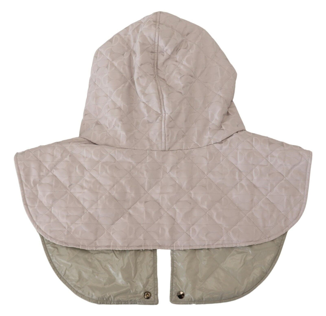 Dolce & Gabbana White Quilted Whole Head Wrap One Size Nylon Hat