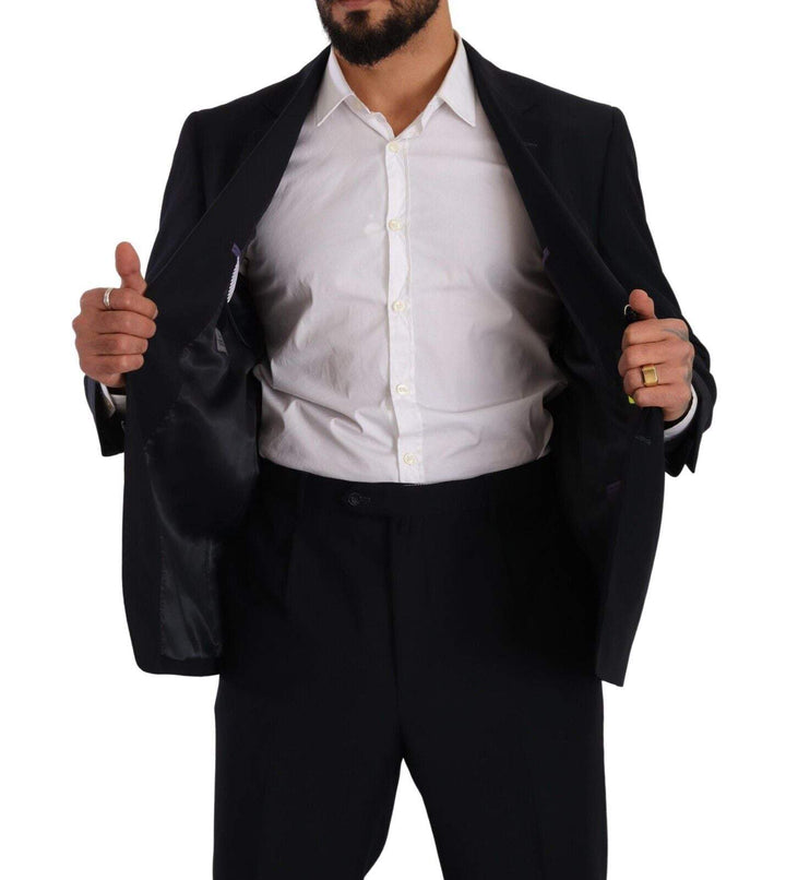 Doico Tagliente Blue Polyester Single Breasted Formal Suit #men, Blue, Domenico Tagliente, feed-1, IT51 | L, Suits - Men - Clothing at SEYMAYKA