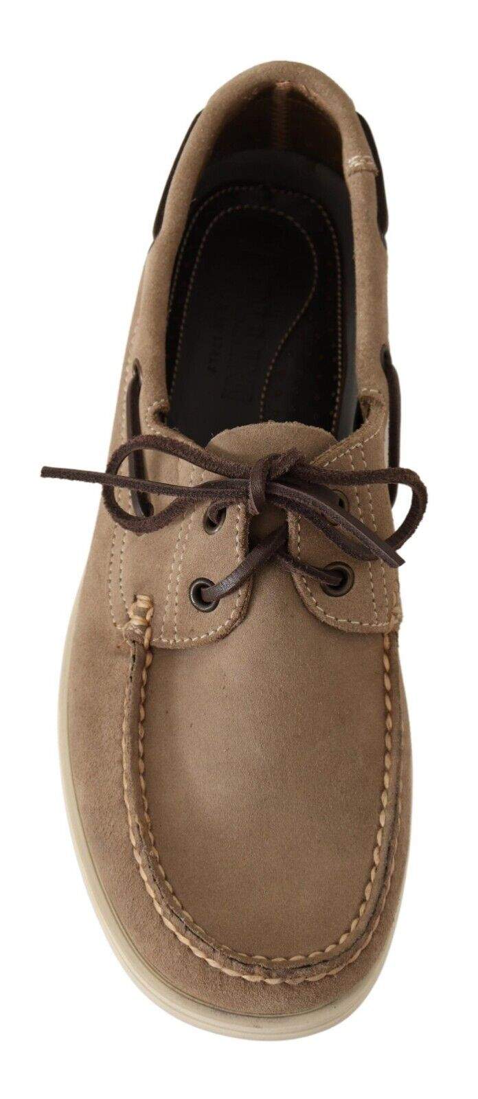 POLLINI Beige Suede Low Top Mocassin Loafers #men, Beige, EU39/US6, feed-1, Loafers - Men - Shoes, POLLINI at SEYMAYKA