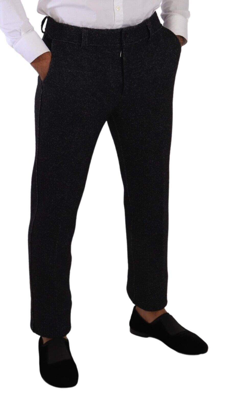 Dolce & Gabbana Black Wool  Formal Trouser Dress Pants #men, Black and Gray, Dolce & Gabbana, feed-1, IT50 | L, Jeans & Pants - Men - Clothing at SEYMAYKA