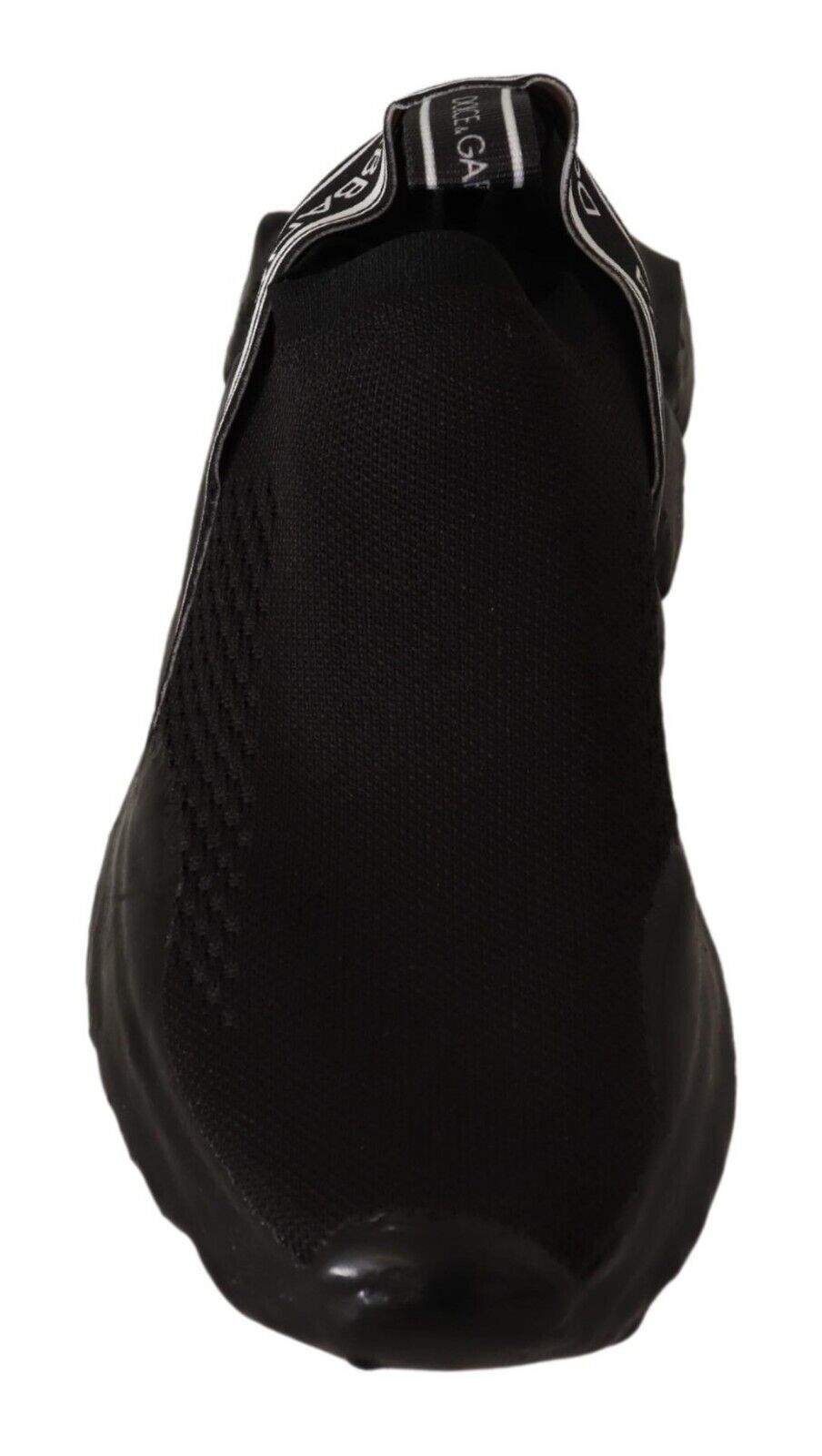Dolce & Gabbana Black Slip On  Low Top Sorrento Sneakers Shoes Black, Dolce & Gabbana, EU35.5/US5, feed-1, Sneakers - Women - Shoes at SEYMAYKA