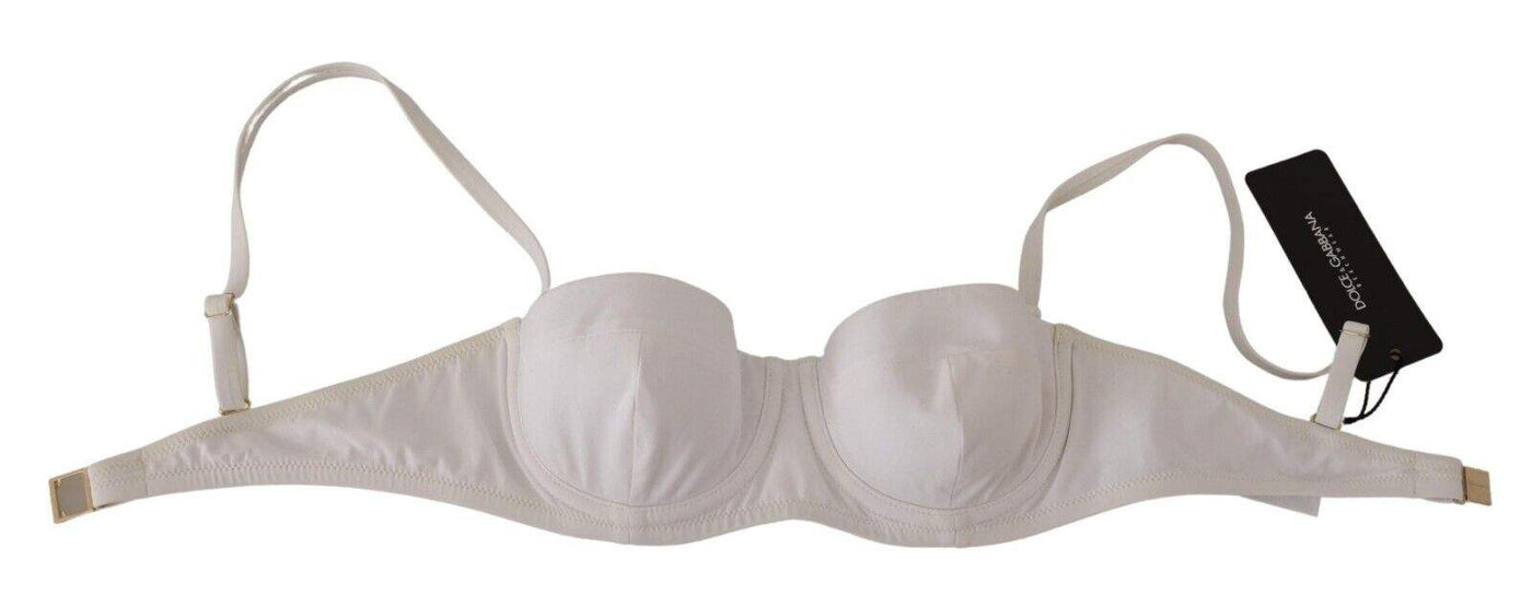 Dolce & Gabbana White Nylon Semi Pad Balconnet Bra Underwear Dolce & Gabbana, feed-1, IT1 | XS, Underwear - Women - Clothing, White at SEYMAYKA