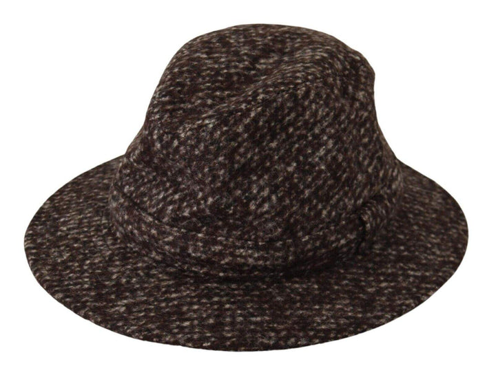 Dolce & Gabbana Gray Melange Blended Textured Tweed Hat 57 cm|S, 58 cm|M, 59 cm|L, Dolce & Gabbana, feed-1, Gray, Hats - Women - Accessories at SEYMAYKA