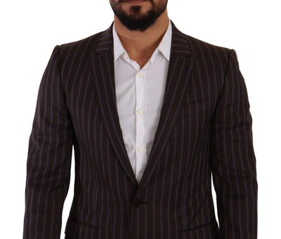 Dolce & Gabbana Bordeaux MARTINI Striped Slim Fit 2 Piece Suit #men, Bordeaux, Dolce & Gabbana, feed-1, IT48 | M, Suits - Men - Clothing at SEYMAYKA
