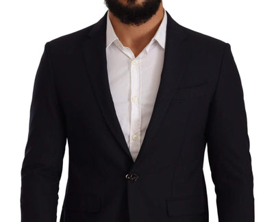 Doico Tagliente Black Single Breasted One Button Suit Jacket #men, Black, Domenico Tagliente, feed-1, IT50 | L, IT52 | XL, Jackets - Men - Clothing at SEYMAYKA