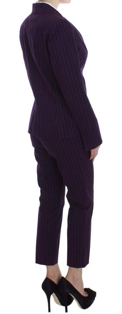 Purple Striped Stretch Coat Blazer Pants Suit BENCIVENGA, IT48 | XL, Purple, Suits & Blazers - Women - Clothing, Women - New Arrivals at SEYMAYKA