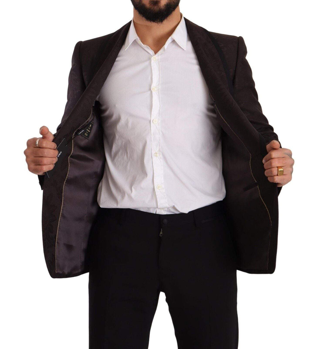 Dolce & Gabbana Purple Jacquard Single Breasted SICILIA Blazer #men, Blazers - Men - Clothing, Bordeaux, Dolce & Gabbana, feed-1, IT48 | M at SEYMAYKA