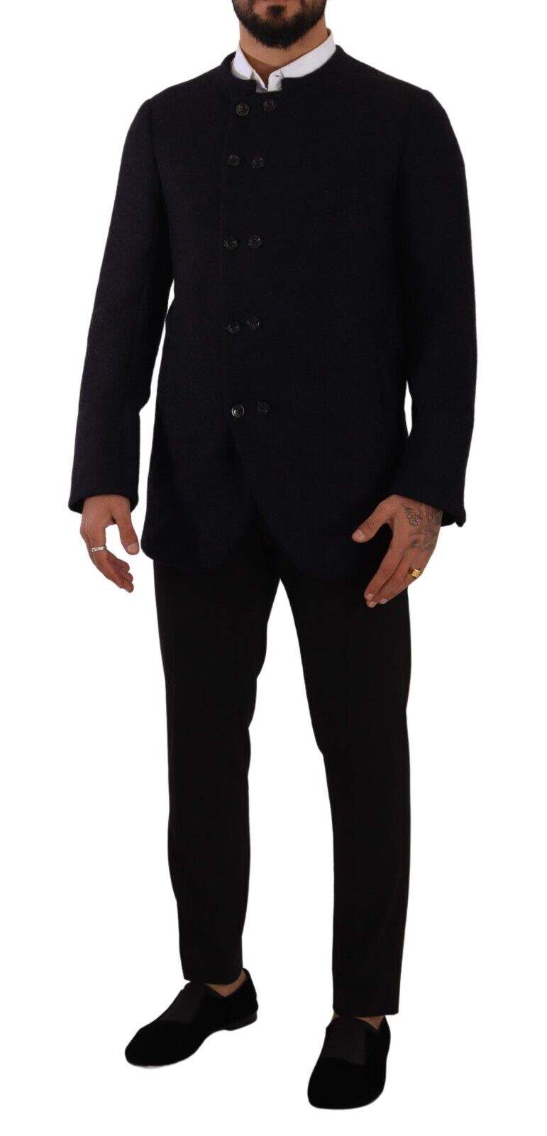 Dolce & Gabbana Gray Alpaca Button Down  Coat Jacket #men, Dolce & Gabbana, feed-1, Gray, IT48 | M, Jackets - Men - Clothing at SEYMAYKA