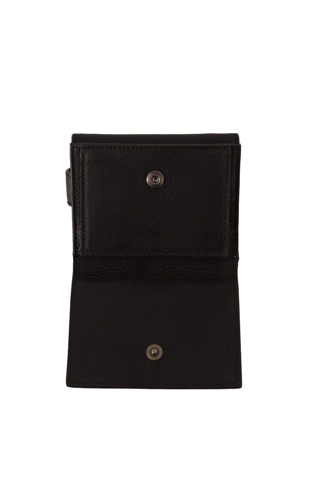 Dolce & Gabbana Black Leather Trifold Purse Belt Strap Multi Kit Wallet #men, Black, Dolce & Gabbana, feed-1, Wallets - Men - Bags at SEYMAYKA