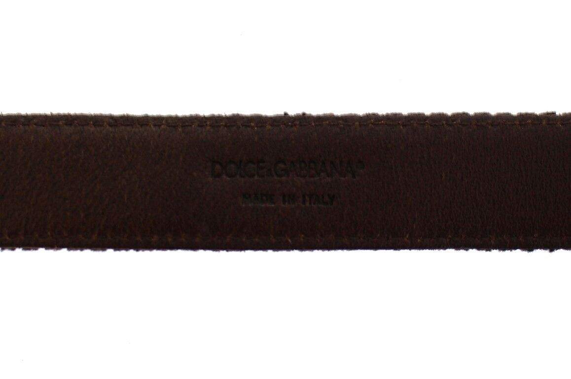 Dolce & Gabbana Brown Leather Logo Cintura Gürtel Belt #men, 95 cm / 38 Inches, Accessories - New Arrivals, Belts - Men - Accessories, Brown, Dolce & Gabbana, feed-agegroup-adult, feed-color-brown, feed-gender-male at SEYMAYKA