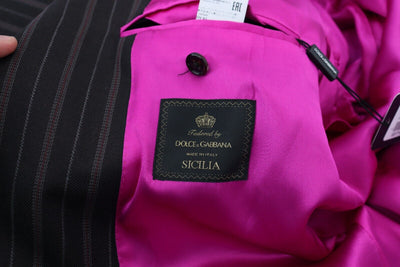 Dolce & Gabbana Multicolor Patchwork Stripes SICILIA Blazer