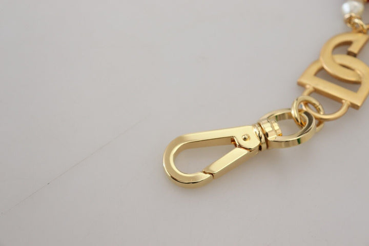 Gold Tone DG Logo Women Waist Chain Belt