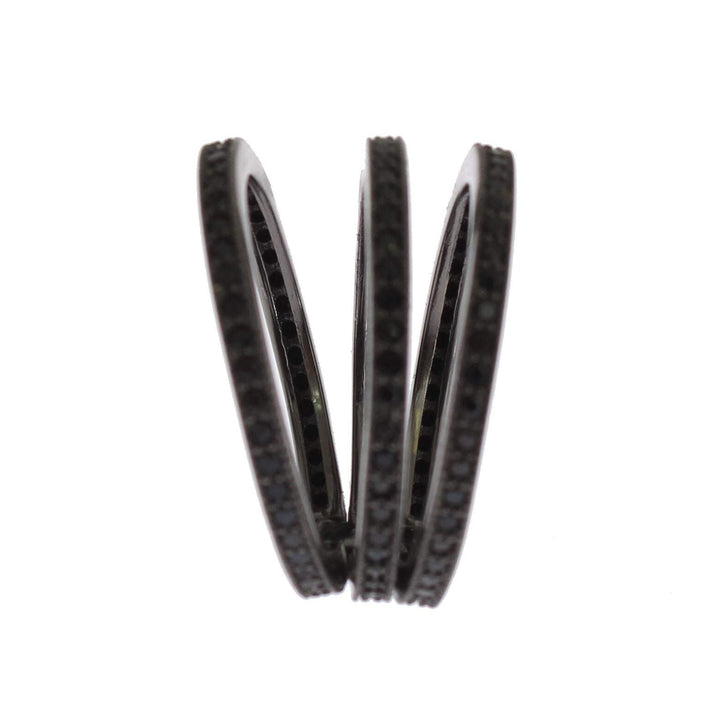 Nialaya Black CZ 925 Sterling Silver Womens #women, Accessories - New Arrivals, Black, EU50 | US5, EU54 | US7, feed-agegroup-adult, feed-color-black, feed-gender-female, Nialaya, Rings - Women - Jewelry at SEYMAYKA