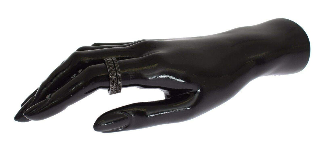 Nialaya Black CZ 925 Sterling Silver Womens #women, Accessories - New Arrivals, Black, EU50 | US5, EU54 | US7, feed-agegroup-adult, feed-color-black, feed-gender-female, Nialaya, Rings - Women - Jewelry at SEYMAYKA