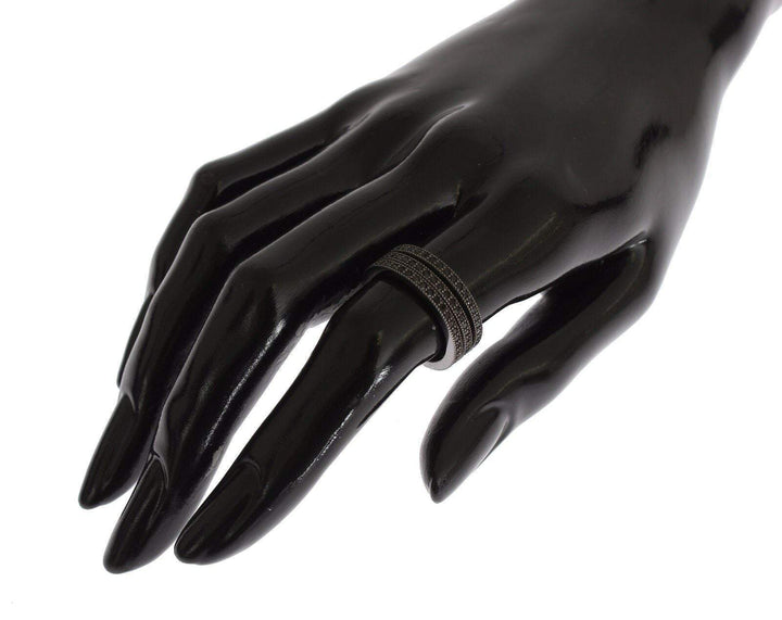 Nialaya Black CZ 925 Sterling Silver Womens #women, Accessories - New Arrivals, Black, EU50 | US5, EU54 | US7, feed-agegroup-adult, feed-color-black, feed-gender-female, Nialaya, Rings - Women - Jewelry at SEYMAYKA