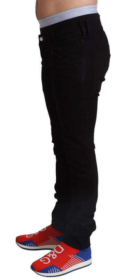 Dolce & Gabbana Black Cotton Skinny  Denim Slim Fit Jeans #men, Black, Dolce & Gabbana, feed-1, IT44 | XS, Jeans & Pants - Men - Clothing at SEYMAYKA