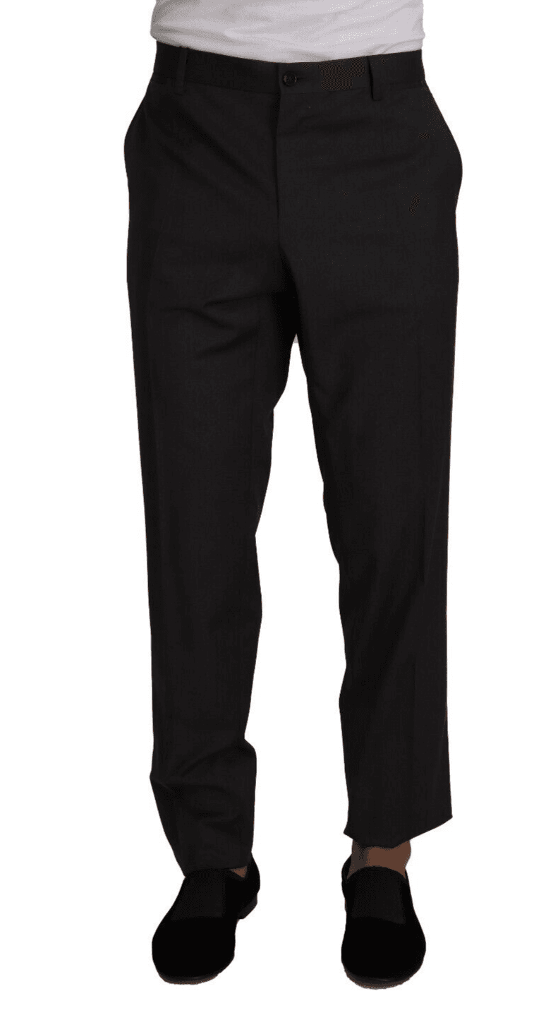 Dolce & Gabbana Gray Wool Formal Tuxedo Trouser Dress Pants #men, Dolce & Gabbana, feed-1, Gray, IT58 | XXL, Jeans & Pants - Men - Clothing at SEYMAYKA