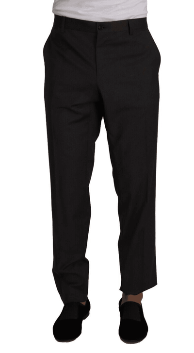 Dolce & Gabbana Gray Wool Formal Tuxedo Trouser Dress Pants #men, Dolce & Gabbana, feed-1, Gray, IT58 | XXL, Jeans & Pants - Men - Clothing at SEYMAYKA