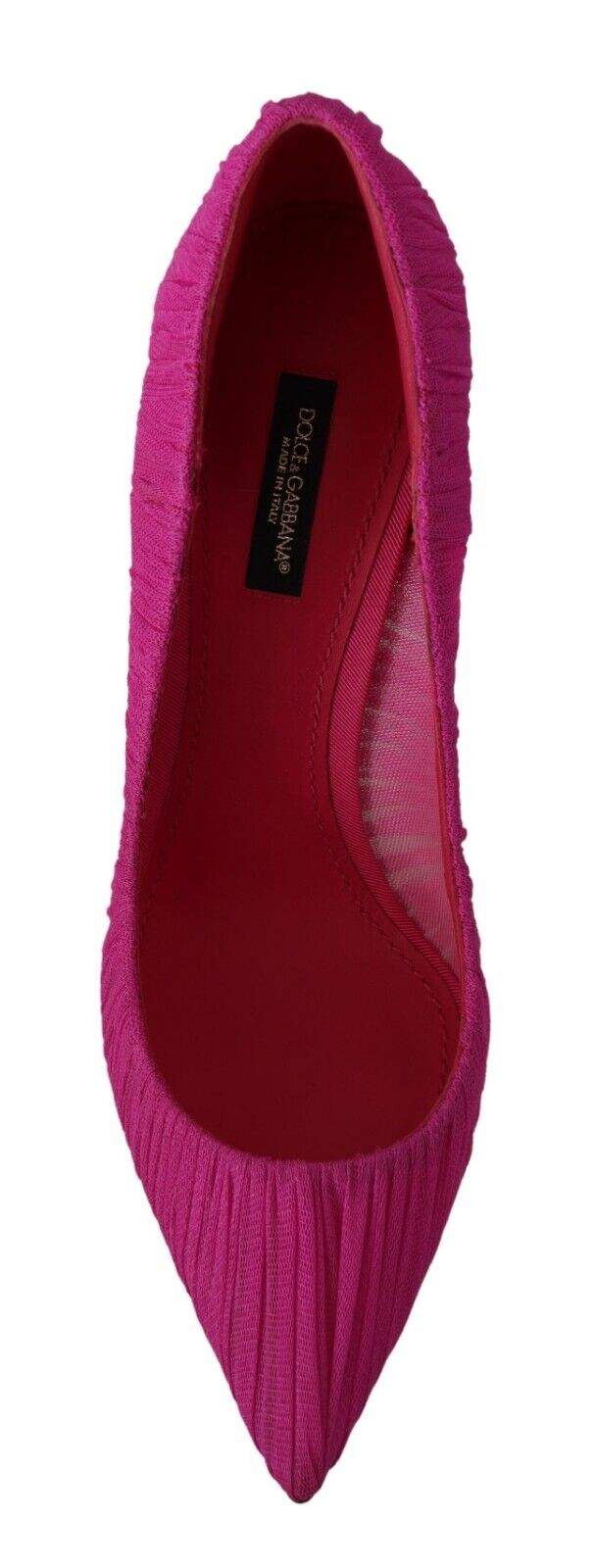 Dolce & Gabbana Pink Tulle Stiletto High Heels Pumps Shoes Dolce & Gabbana, EU39/US8.5, feed-1, Pink, Pumps - Women - Shoes at SEYMAYKA