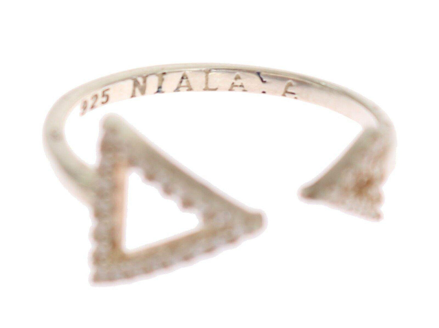 Nialaya Silver Clear CZ Arrow 925 Silver Ring 5, EU55 | US7, feed-agegroup-adult, feed-color-Silver, feed-gender-female, Nialaya, Rings - Women - Jewelry, Silver at SEYMAYKA