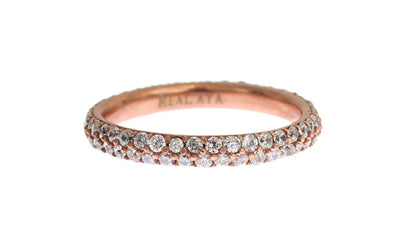 Nialaya Pink Gold 925 Silver Clear CZ Ring 5, EU55 | US7, EU57 | US8, feed-agegroup-adult, feed-color-Pink, feed-gender-female, Nialaya, Pink, Rings - Women - Jewelry at SEYMAYKA