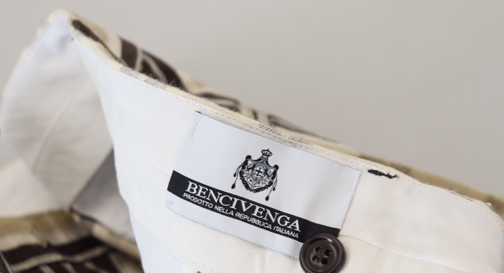 BENCIVENGA Multicolor Checkered Cotton Straight Fit  Pants