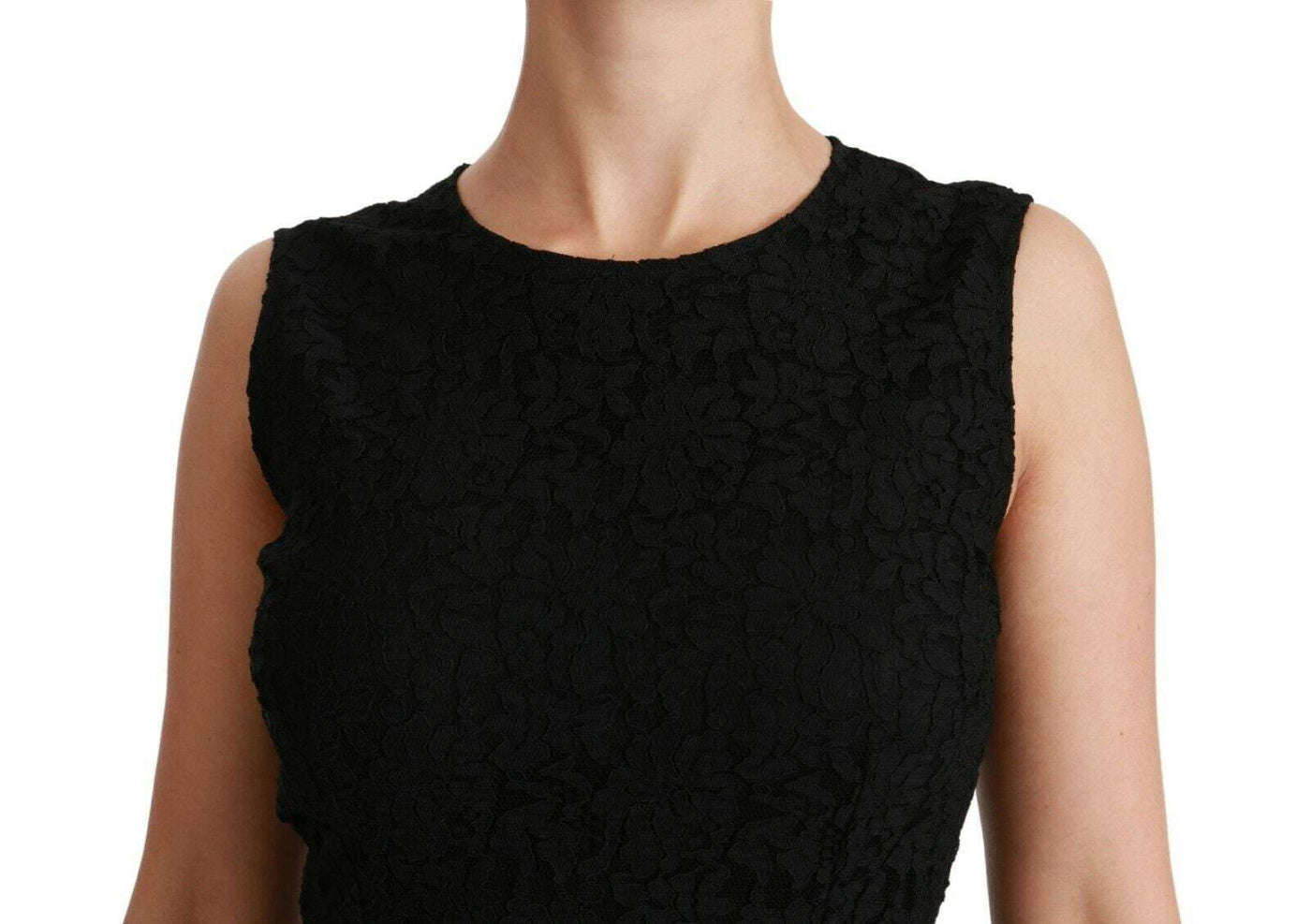 Dolce & Gabbana Black Floral Lace Sheath Gown Dress #women, Black, Dolce & Gabbana, Dresses - Women - Clothing, feed-agegroup-adult, feed-color-black, feed-gender-female, IT38|XS, IT40|S, IT42|M, IT44|L, IT46|XL, IT48 | XL, IT50 | XXL, Men - New Arrivals at SEYMAYKA