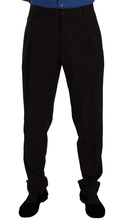 Dolce & Gabbana Brown Wool Skinny Formal Dress Pants #men, Brown, Dolce & Gabbana, feed-1, IT54 | XL, Jeans & Pants - Men - Clothing at SEYMAYKA
