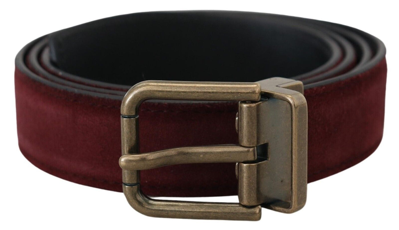 Dolce & Gabbana Brown Calf Leather Antique Metal Buckle