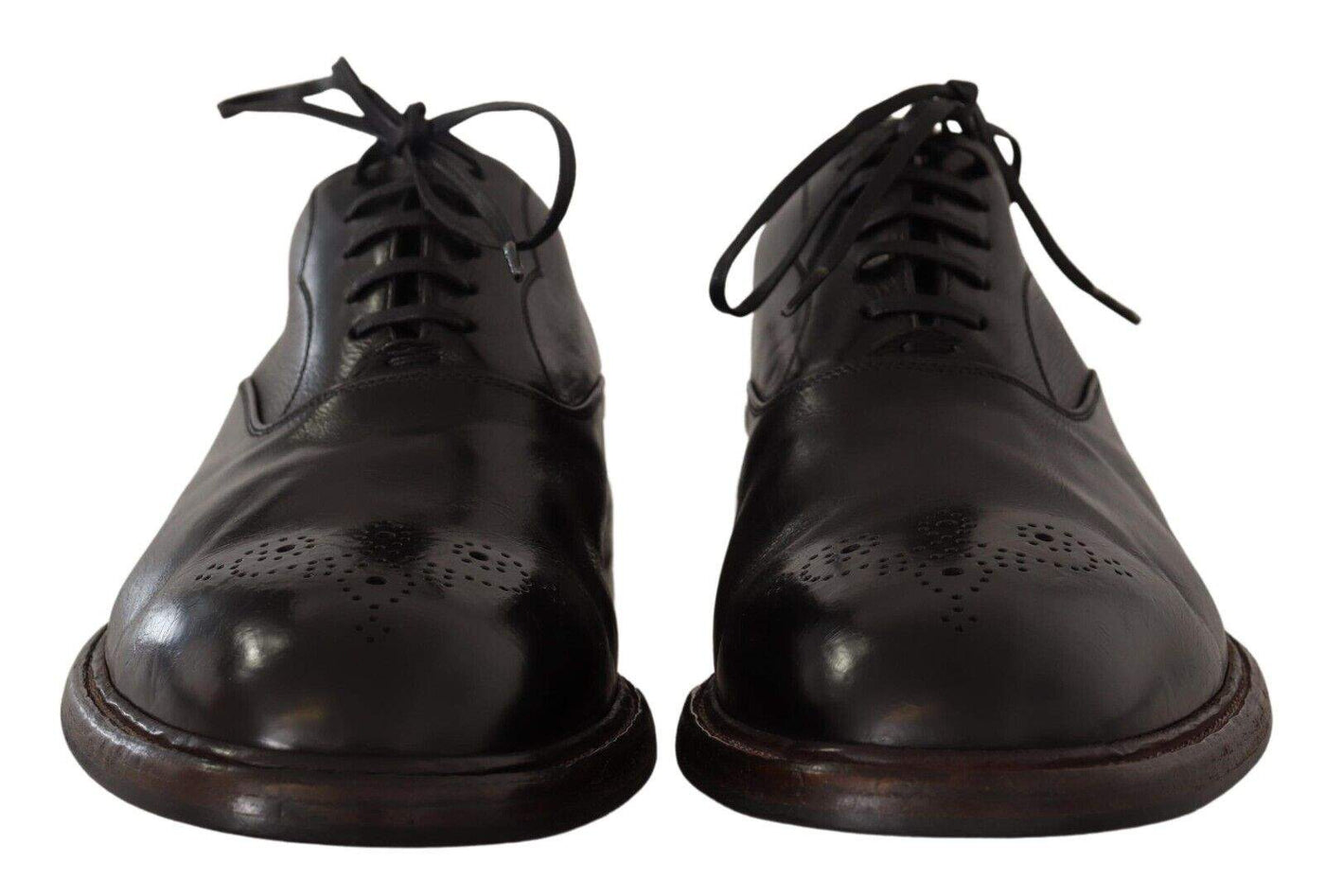 Dolce & Gabbana Black Leather  Lace Up Derby Shoes #men, Black, Dolce & Gabbana, EU44.5/US11.5, feed-1, Formal - Men - Shoes at SEYMAYKA