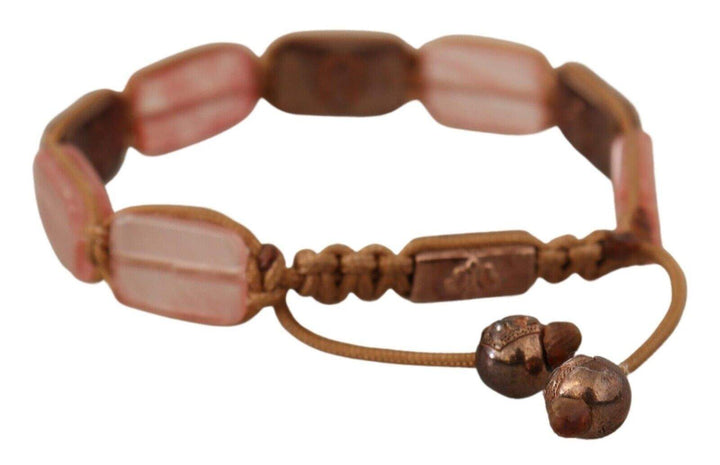 Nialaya Multicolor Crystals Logo Embellished Adjustable Bracelet Bracelets - Women - Jewelry, feed-1, Multicolor, Nialaya at SEYMAYKA