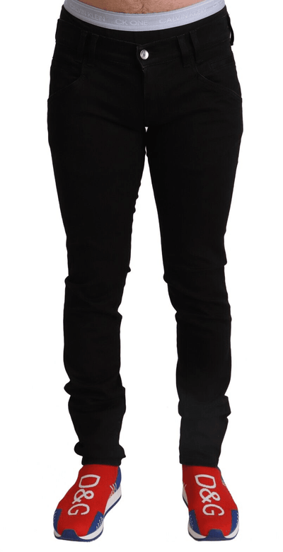 Dolce & Gabbana Black Cotton Skinny  Denim Slim Fit Jeans #men, Black, Dolce & Gabbana, feed-1, IT44 | XS, Jeans & Pants - Men - Clothing at SEYMAYKA