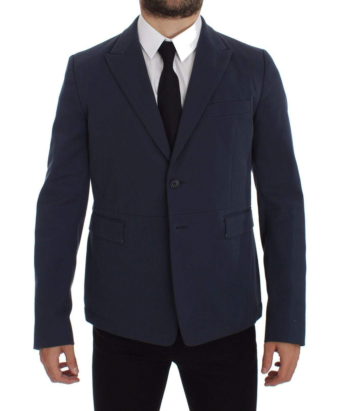 Dolce & Gabbana Blue Cotton Stretch Casual Blazer Blazers - Men - Clothing, Blue, Dolce & Gabbana, feed-agegroup-adult, feed-color-Blue, feed-gender-male, IT48 | M, IT52 | XL at SEYMAYKA