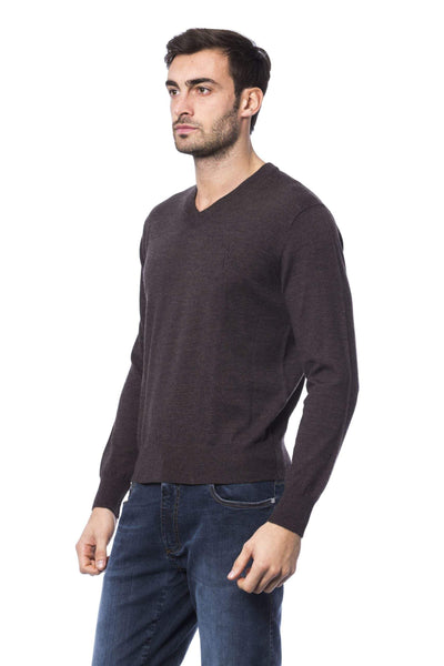 Billionaire Italian Couture emboidered crew neck  Sweater #men, 3XL, 4XL, Billionaire Italian Couture, Brown, feed-agegroup-adult, feed-color-Brown, feed-gender-male, L, M, S, Sweaters - Men - Clothing, XL, XXL at SEYMAYKA
