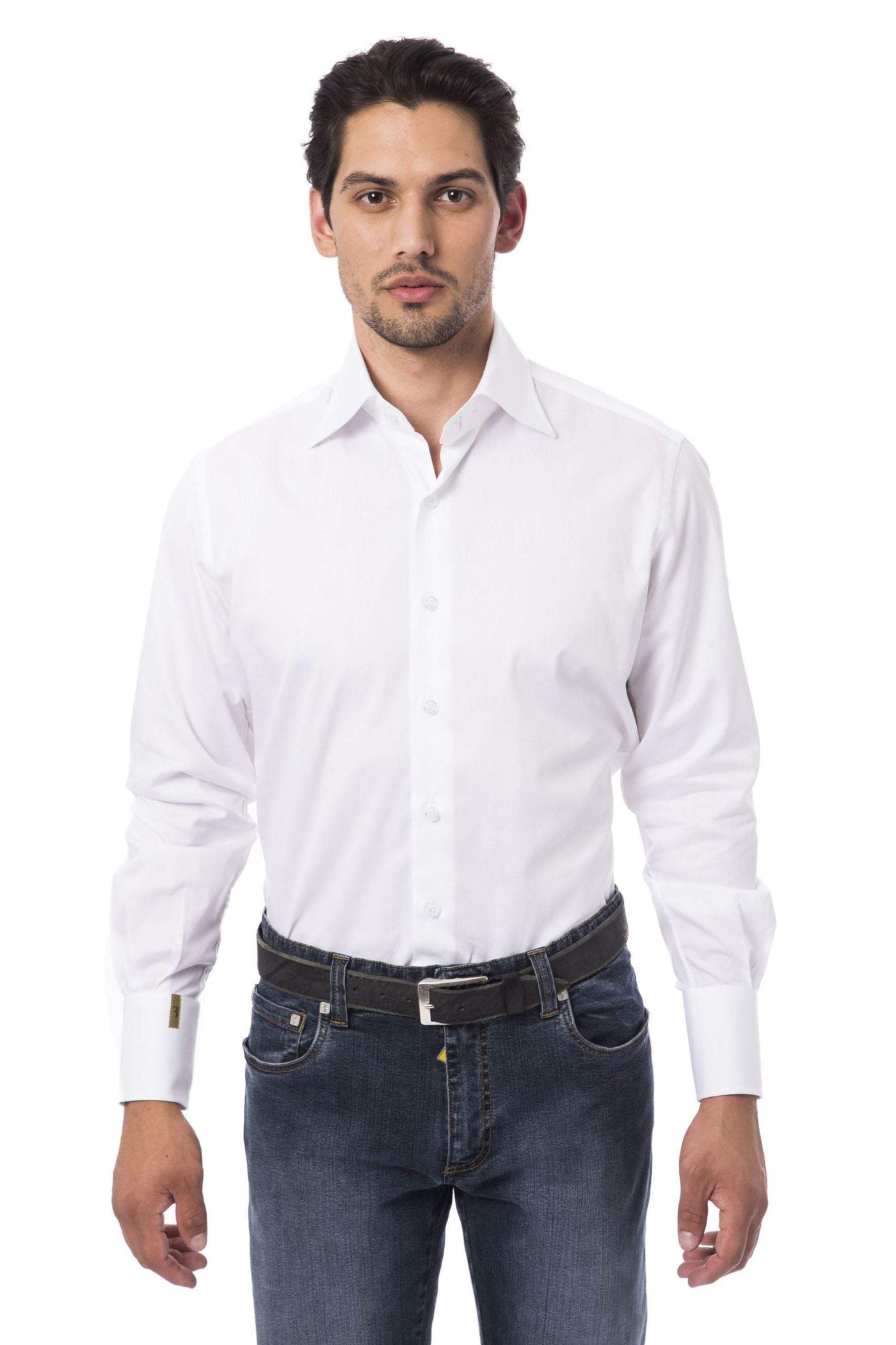 Billionaire Italian Couture regular fit personalized buttones Shirt #men, Billionaire Italian Couture, feed-agegroup-adult, feed-color-White, feed-gender-male, IT46 | S, Shirts - Men - Clothing, White at SEYMAYKA