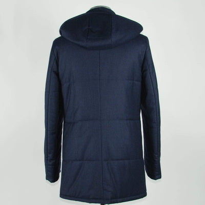 Made in Italy Blue Wool Jacket #men, Blue, feed-1, IT48 | M, Jackets - Men - Clothing, Made in Italy at SEYMAYKA
