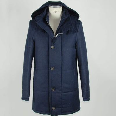 Made in Italy Blue Wool Jacket #men, Blue, feed-1, IT48 | M, Jackets - Men - Clothing, Made in Italy at SEYMAYKA