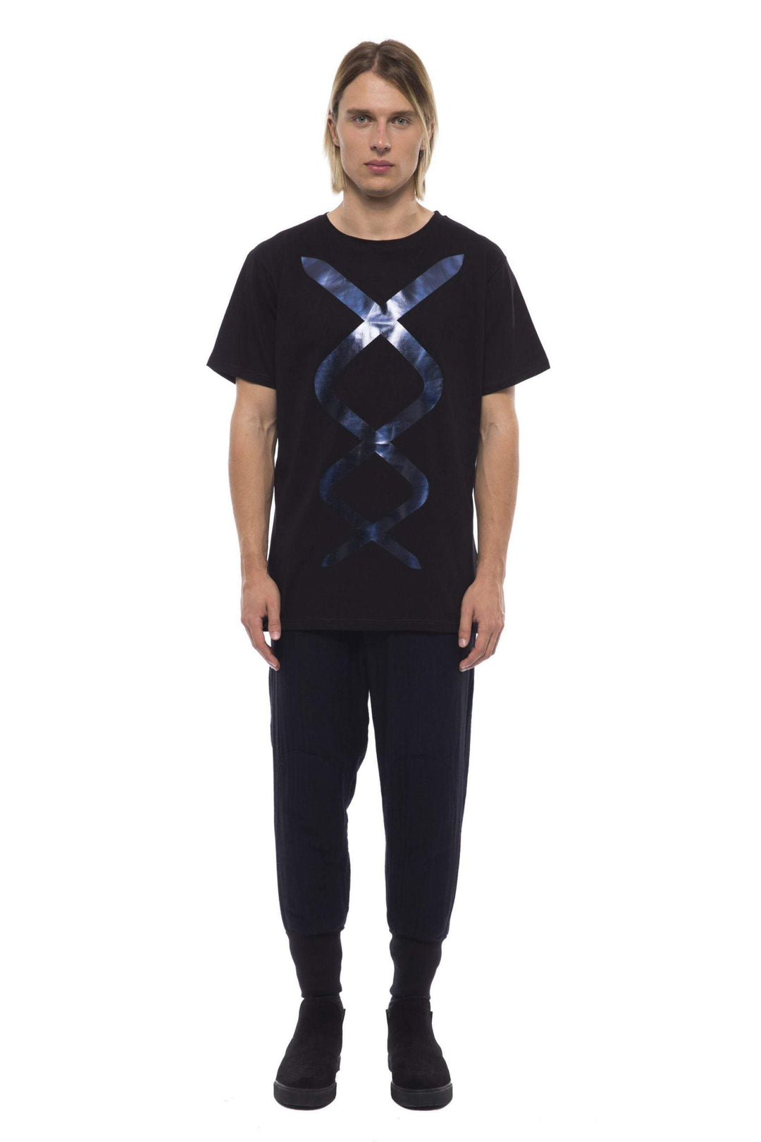 Nicolo Tonetto round neck printed T-shirt #men, Black, feed-color-Black, feed-gender-adult, feed-gender-male, L, Nicolo Tonetto, T-shirts - Men - Clothing, XL, XXL at SEYMAYKA