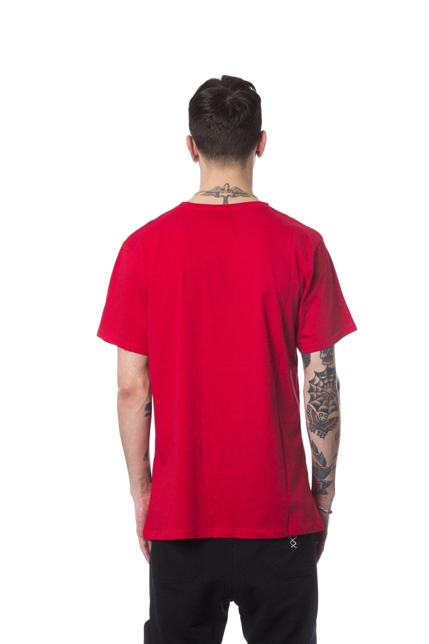 Nicolo Tonetto round neck printed T-shirt #men, feed-color-Red, feed-gender-adult, feed-gender-male, M, Nicolo Tonetto, Red, S, T-shirts - Men - Clothing at SEYMAYKA