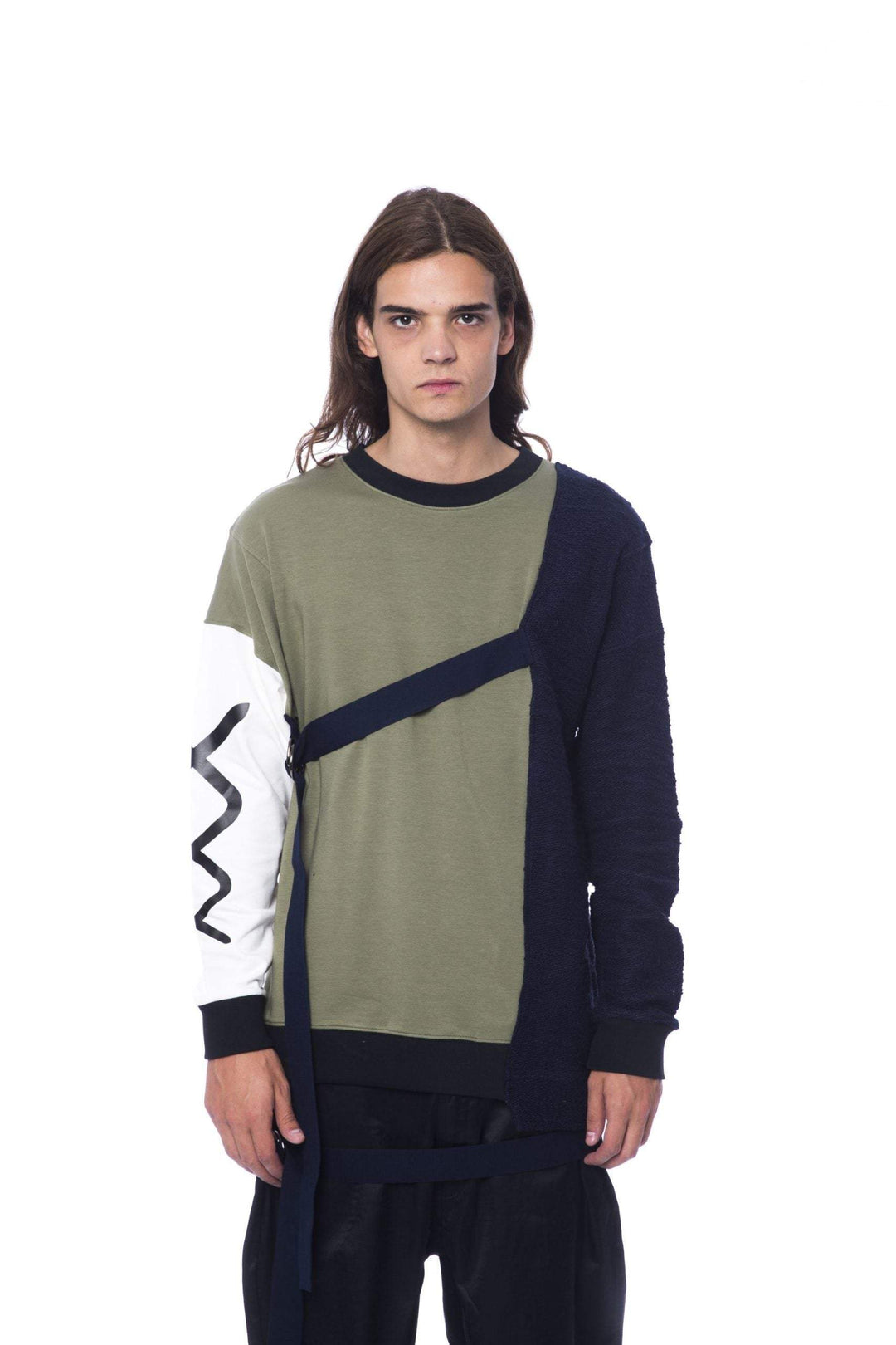 Nicolo Tonetto round neck   Sweater #men, Army, feed-agegroup-adult, feed-color-Army, feed-gender-male, L, Nicolo Tonetto, Sweaters - Men - Clothing at SEYMAYKA