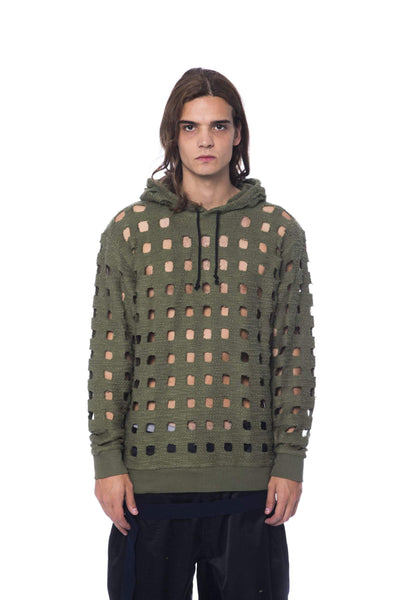 Nicolo Tonetto hooded Sweater #men, Army, feed-agegroup-adult, feed-color-Army, feed-gender-male, L, M, Nicolo Tonetto, Sweaters - Men - Clothing, XL at SEYMAYKA