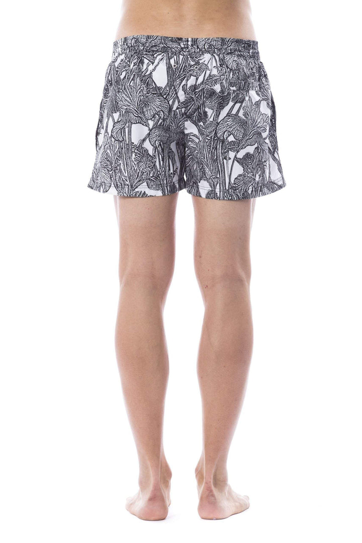 Roberto Cavalli Sport Black/White Swimwear #men, Black/White, feed-1, IT48 | M, IT50 | L, IT52 | L, IT54 | XL, IT58 | 3XL, Roberto Cavalli Sport, Swimwear - Men - Clothing at SEYMAYKA