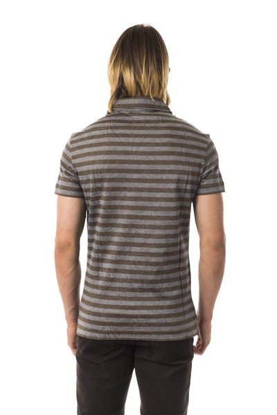 BYBLOS printed short sleeve T-shirt #men, BYBLOS, feed-color-Gray, feed-gender-adult, feed-gender-male, Gray, L, M, S, T-shirts - Men - Clothing, XL at SEYMAYKA