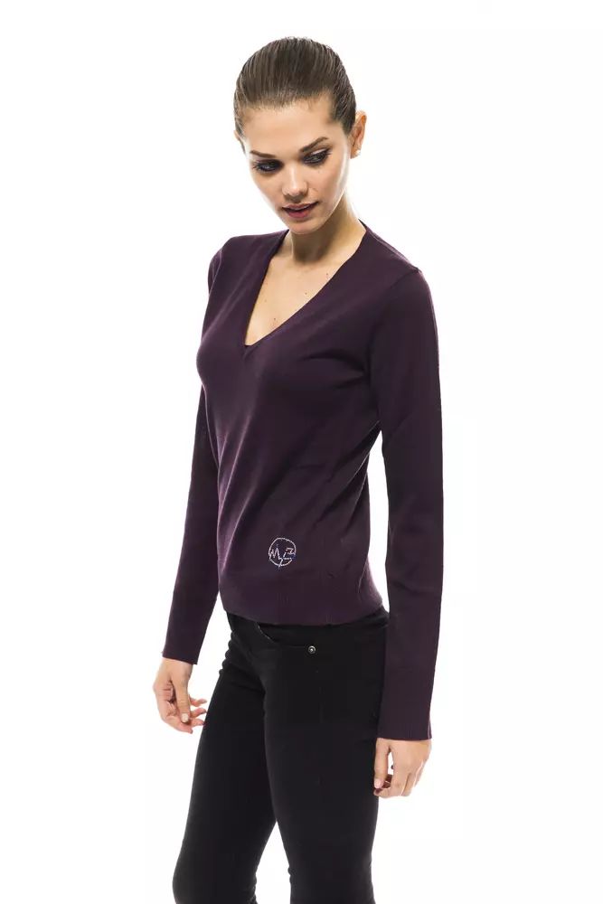 Montana Blu Purple Wool Sweater